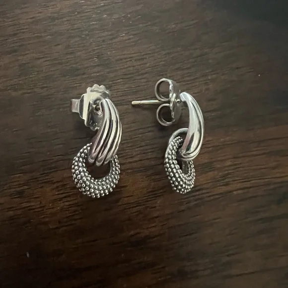LAGOS Signature Caviar Beaded Drop Post Earrings - Picture 4 of 6